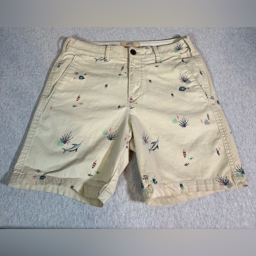 Hollister Beach Prep Fit Fishing‎ Print Shorts – Size 31 🌴